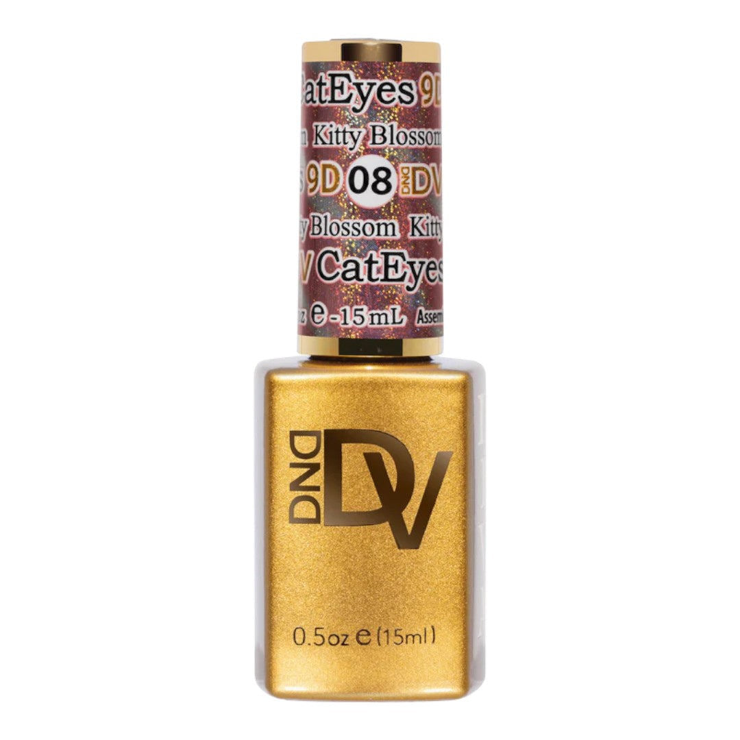 DND Diva 9D Cat Eye Gel Polish - Kitty Blossom #08