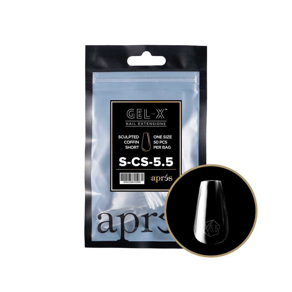 Apres Gel-X Refill Tips 2.0 - Sculpted Coffin Short (50Pcs)