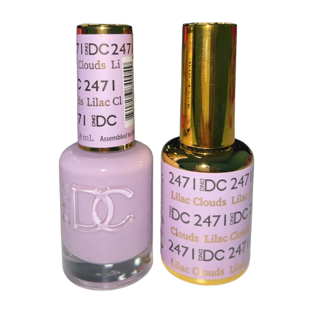DND DC Sheer Gel & Lacquer Duo - Lilac Clouds #2471