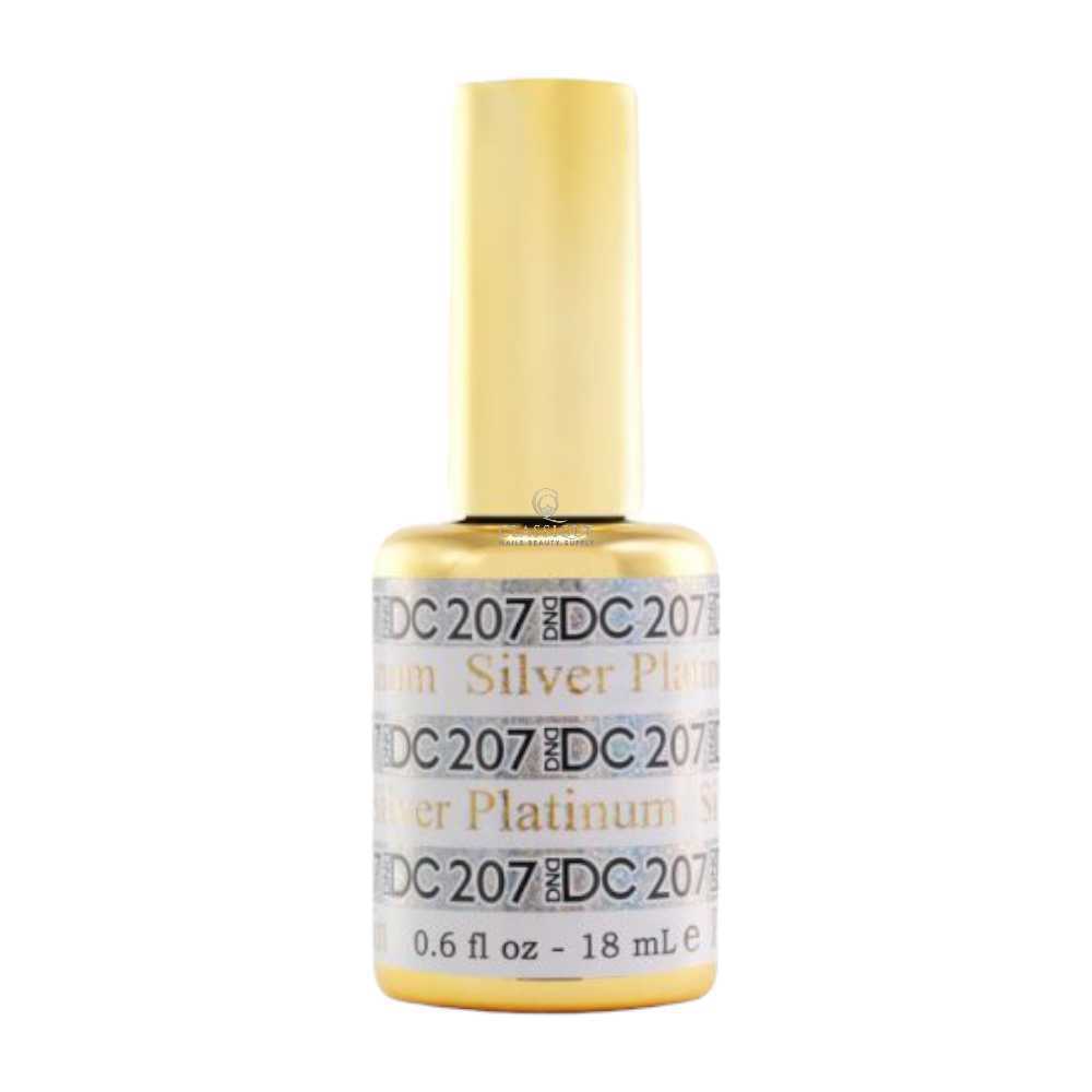 DND DC Platinum Gel Polish - Silver #207