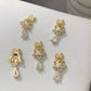 CNBS Nail Charms - Christmas Bell & Candy Canes (5pcs)