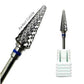 SP Nail Drill Bits - Large Rounded Cone Carbide 3/32 Silver