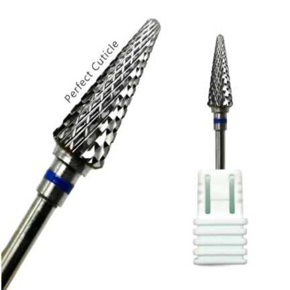 SP Nail Drill Bits - Large Rounded Cone Carbide 3/32 Silver