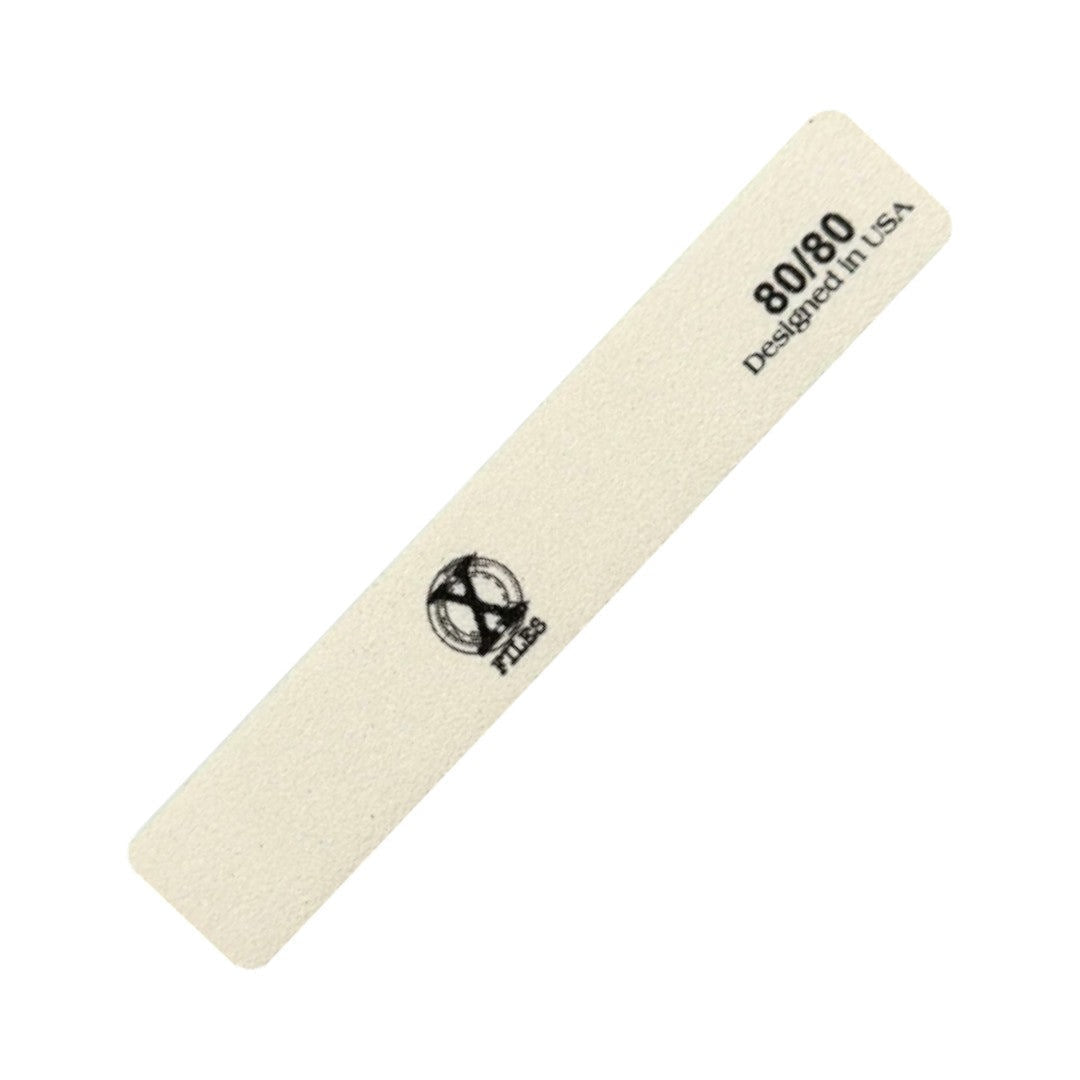X-Files Nail Files - White 80/80 Grit (Pack of 50)