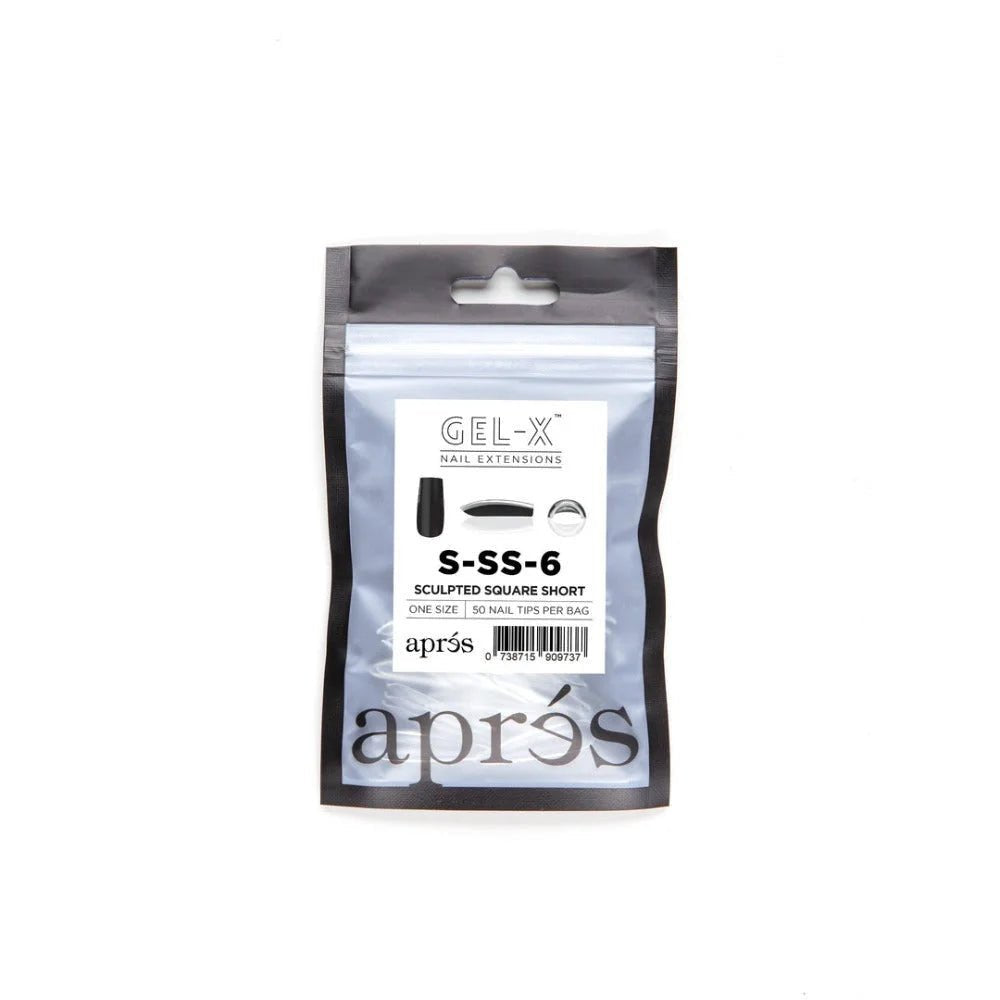 Apres Gel-X Refill Tips - Sculpted Square Short (50Pcs)