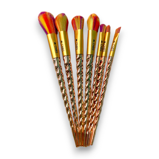 CNBS Unicorn Rainbow Nail Brush Set (Pack of 6)