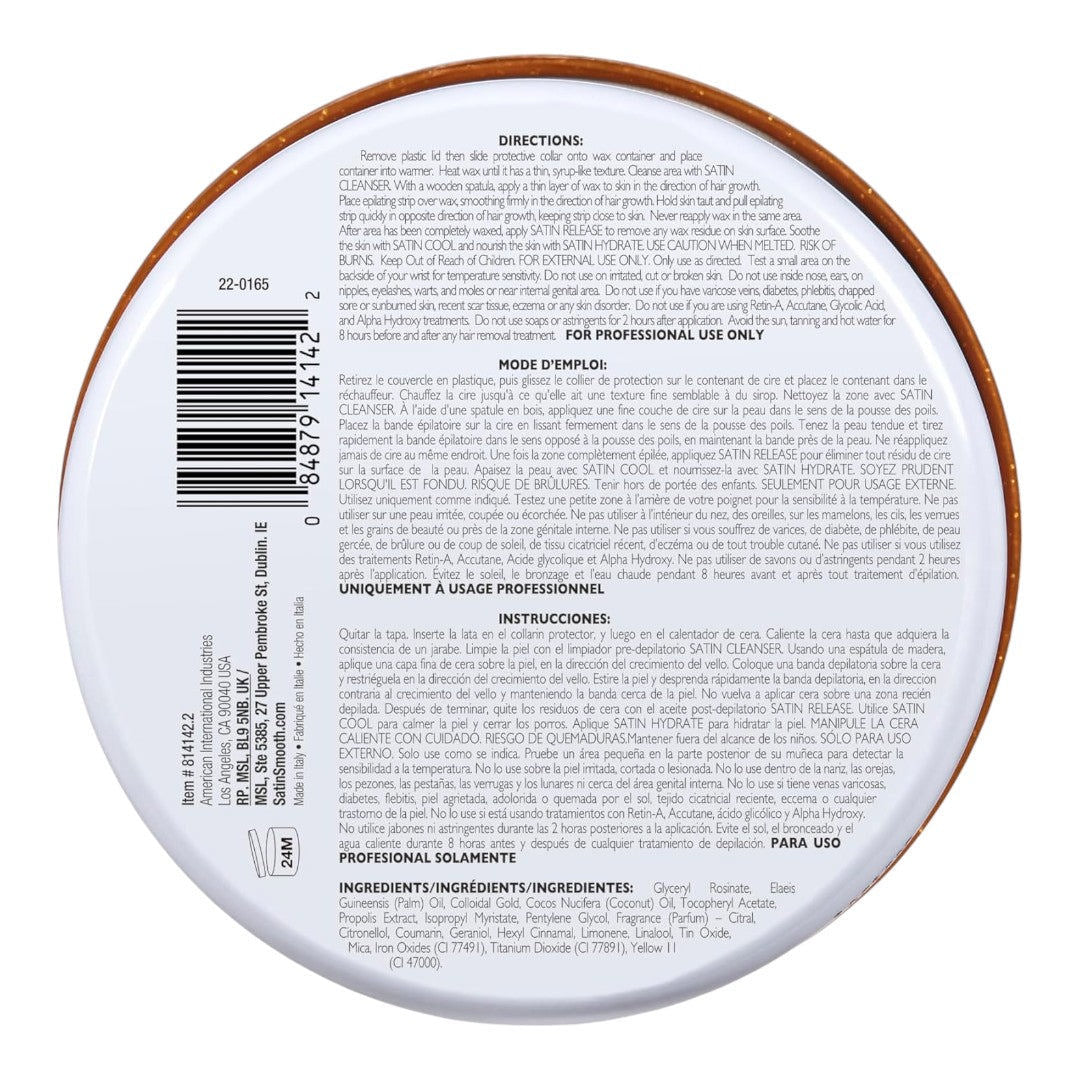 Satin Smooth Soft Wax - Golden Quartz 14Oz #SSW14GQ