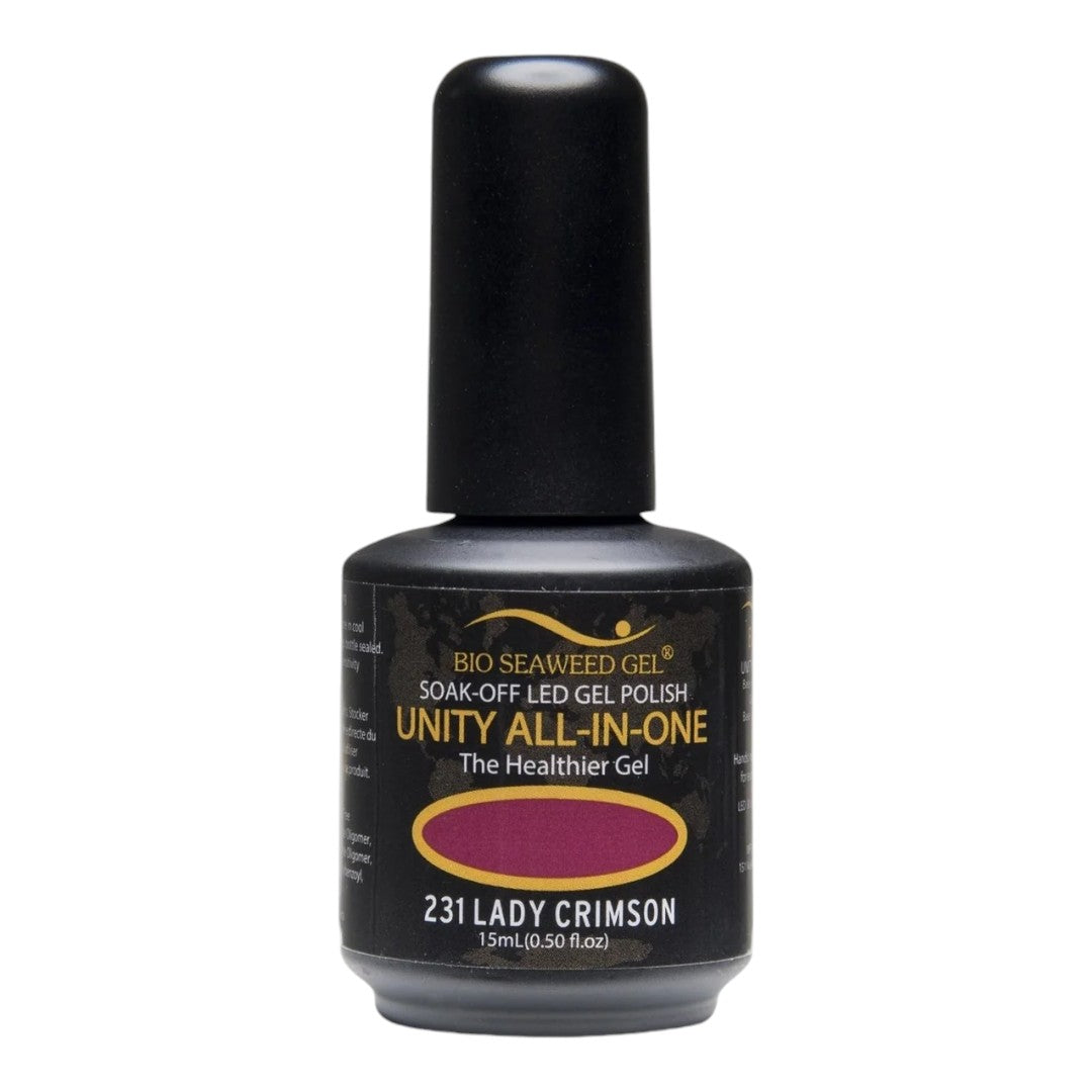 bio seaweed gel canada, soak off gel nail polish, bio seaweed gel polish, non toxic nail polish canada, Bio Seaweed Gel 231 Lady Crimson