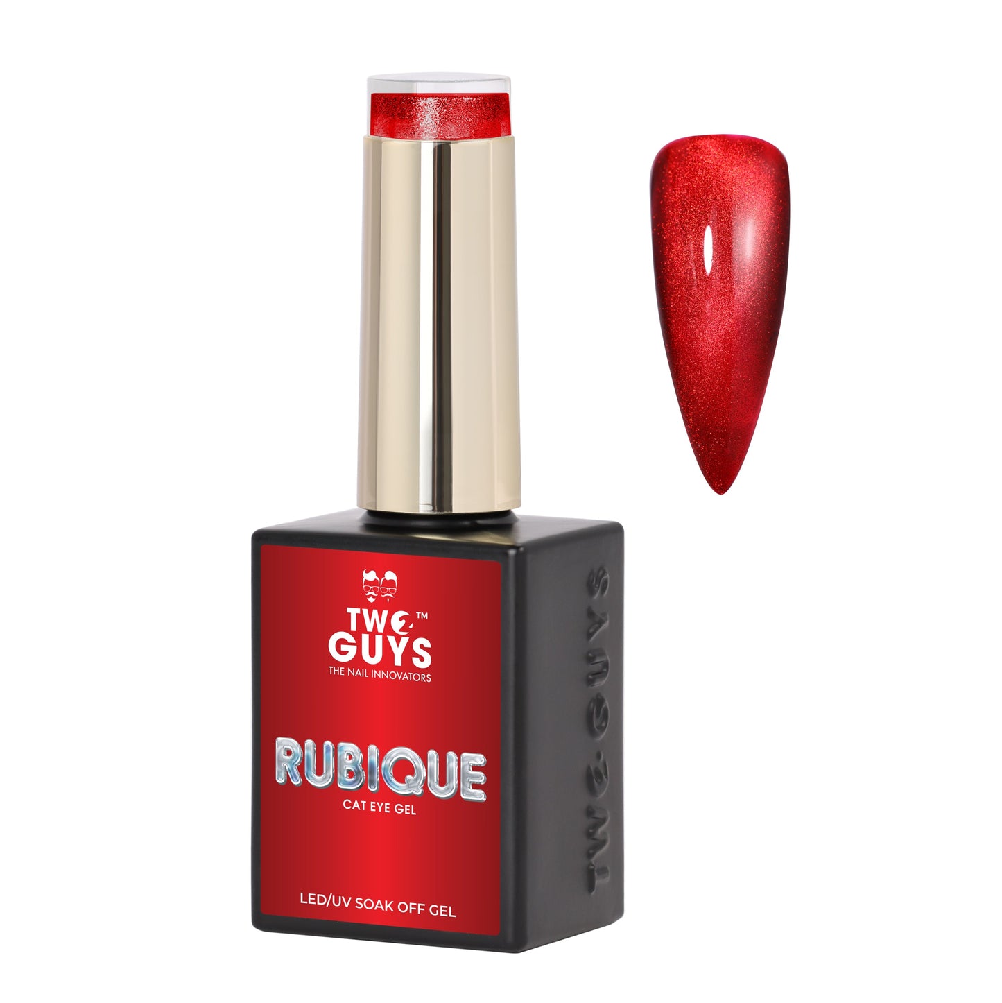 2Guys Cat Eye Gel - Red (15ml) #RUBIQUE
