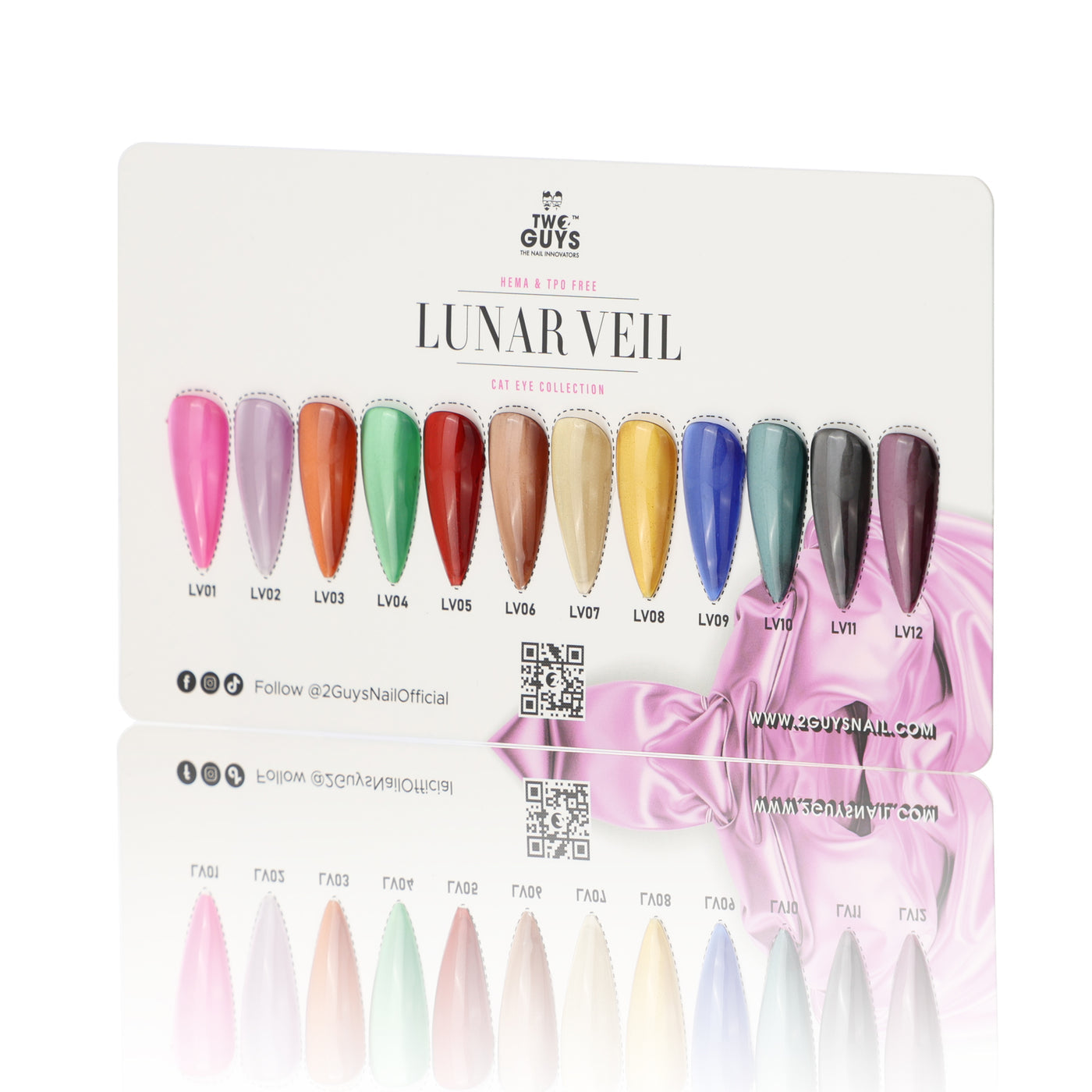 2Guys Cat Eye Gel (HEMA, TPO-Free) -  Lunar Veil Full Collection (12pcs) #LV01-LV12