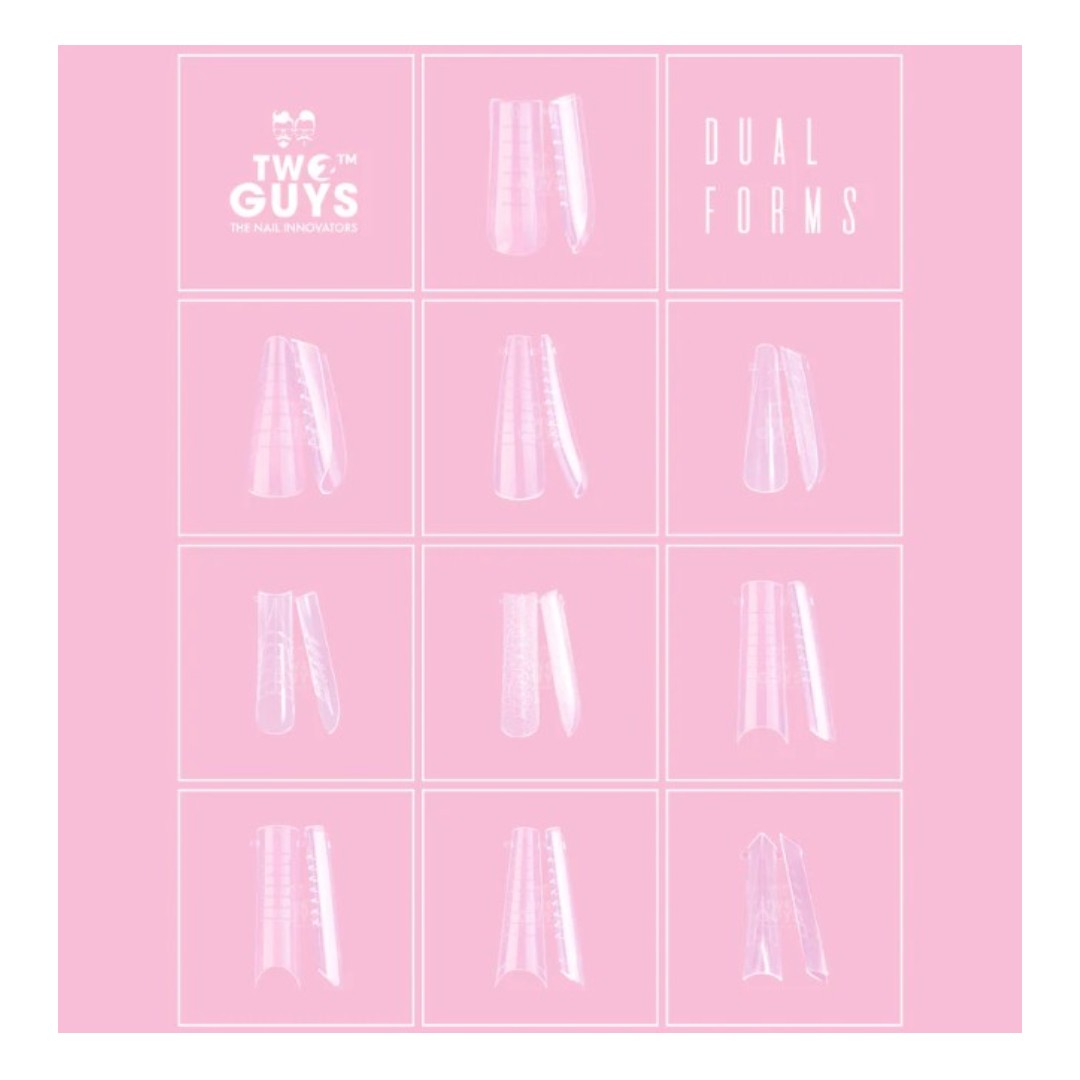 2Guys Dual Plastic Nail Forms 240pcs
