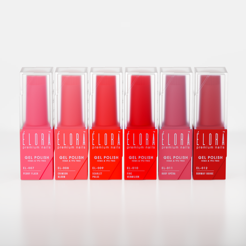 2Guys ELORA Gel Polish (HEMA, TPO, TMPTA-Free) - Auren Collection (6pcs) #EL007-012