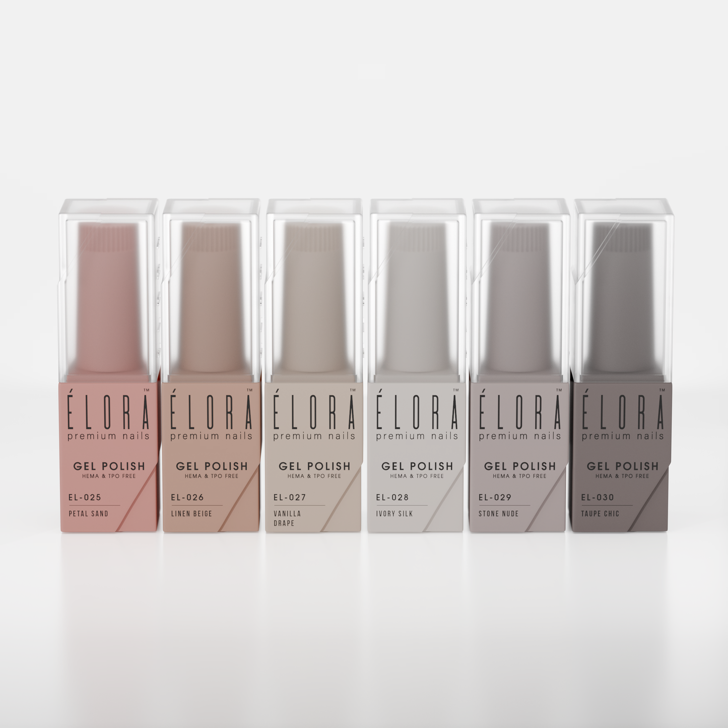2Guys ELORA Gel Polish (HEMA, TPO, TMPTA-Free) - Elane Collection (6pcs) #EL025-030