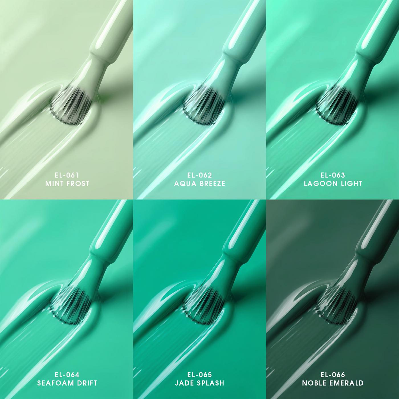 2Guys ELORA Gel Polish (HEMA, TPO, TMPTA-Free) - Emeris Collection (6pcs) #EL061-066
