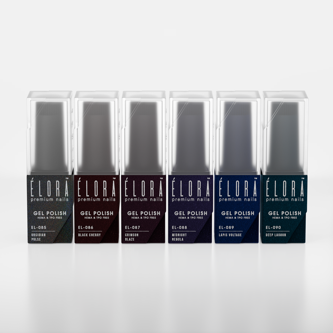 2Guys ELORA Gel Polish (HEMA, TPO, TMPTA-Free) - Noxen Collection (6pcs) #EL085-090