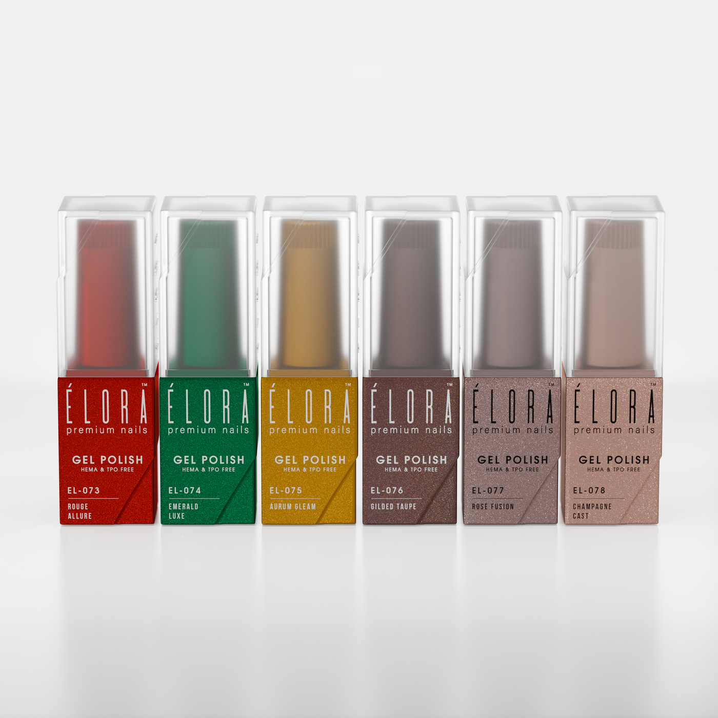 2Guys ELORA Gel Polish (HEMA, TPO, TMPTA-Free) - Orlene Collection (6pcs) #EL073-078