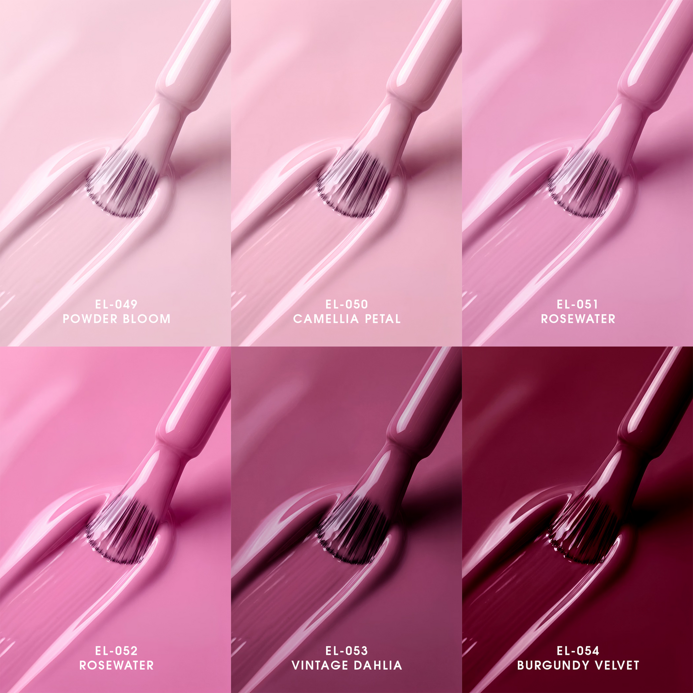 2Guys ELORA Gel Polish (HEMA, TPO, TMPTA-Free) - Rosene Collection (6pcs) #EL049-054