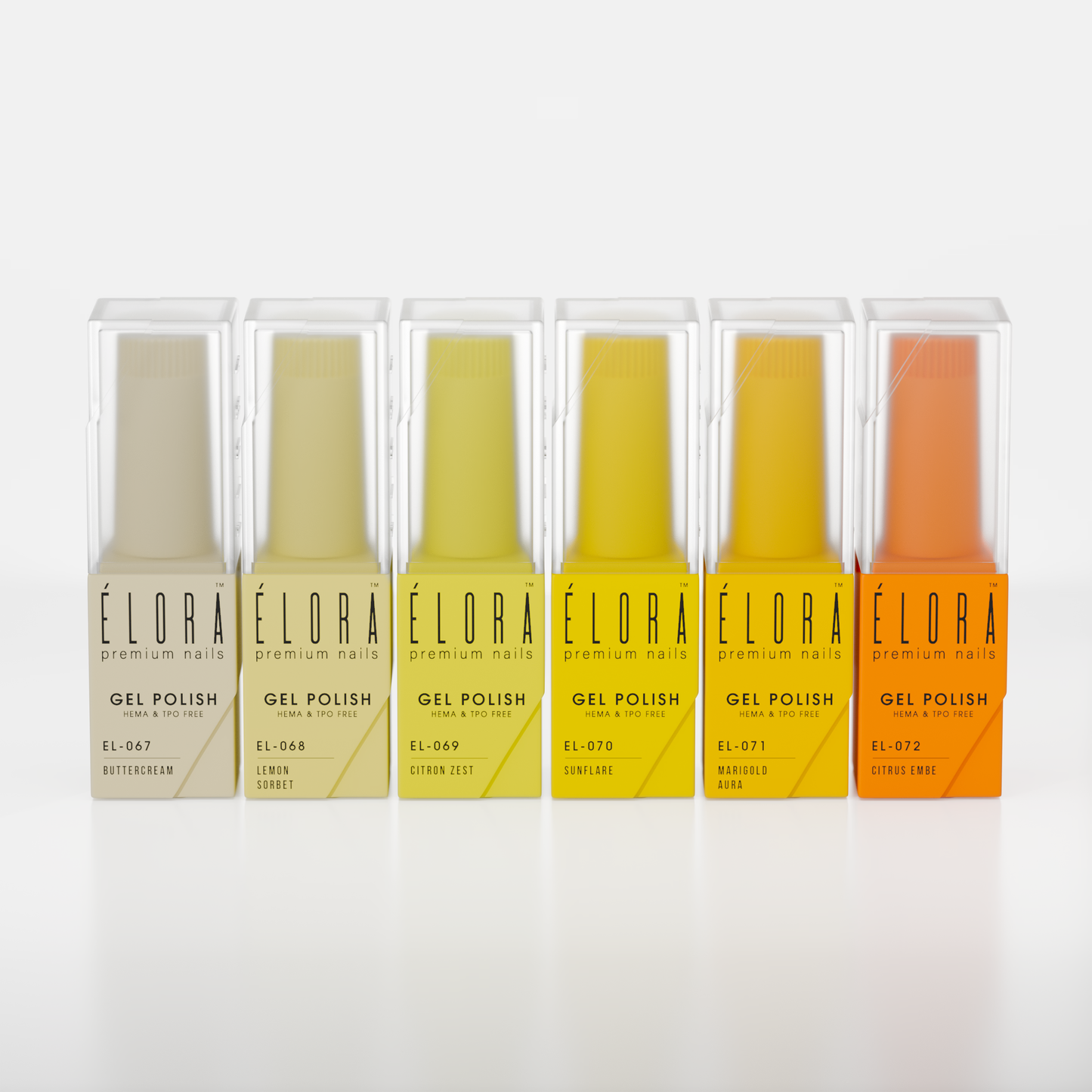 2Guys ELORA Gel Polish (HEMA, TPO, TMPTA-Free) - Sorel Collection (6pcs) #EL067-072
