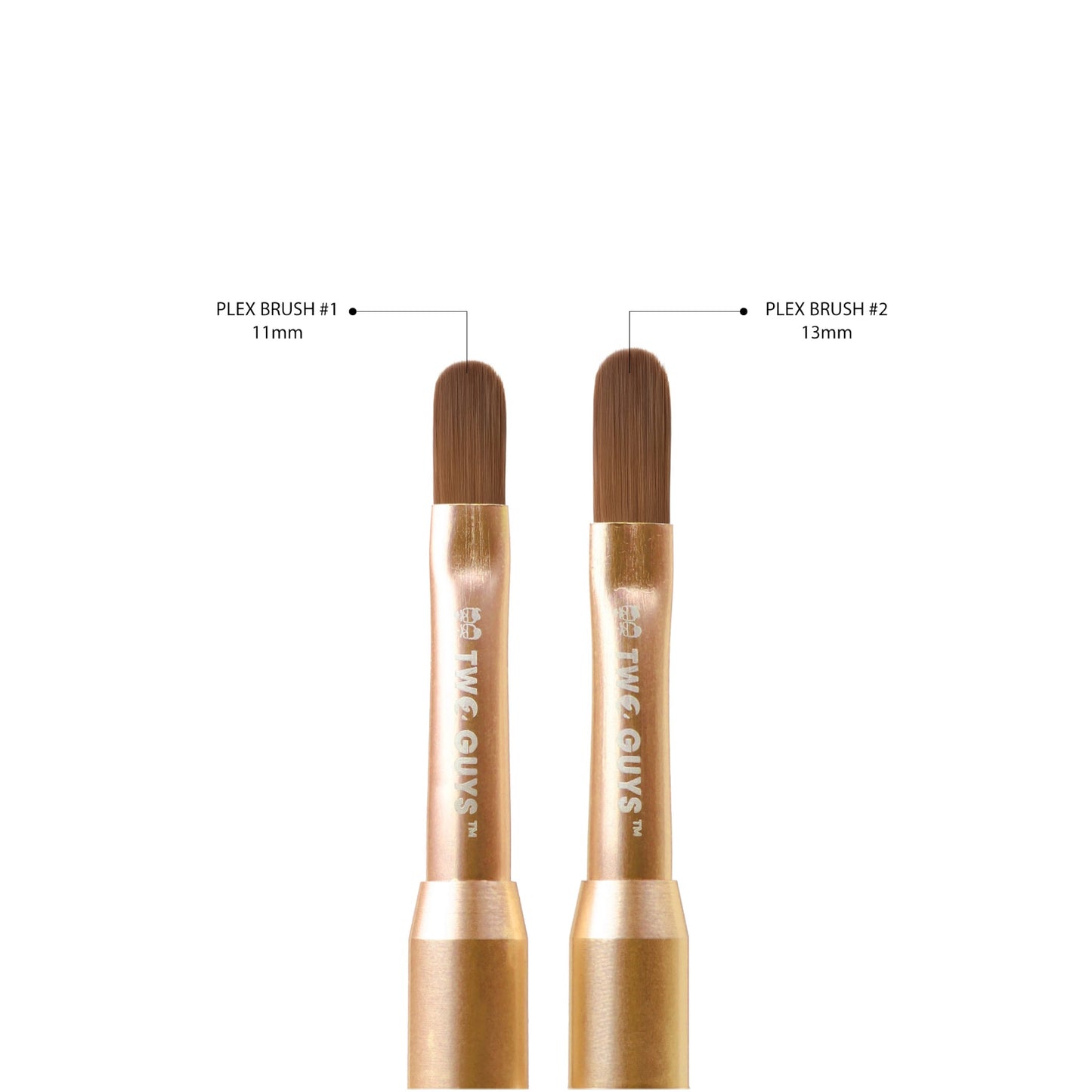 2Guys Plex Gel Brush #2 - Kolinsky