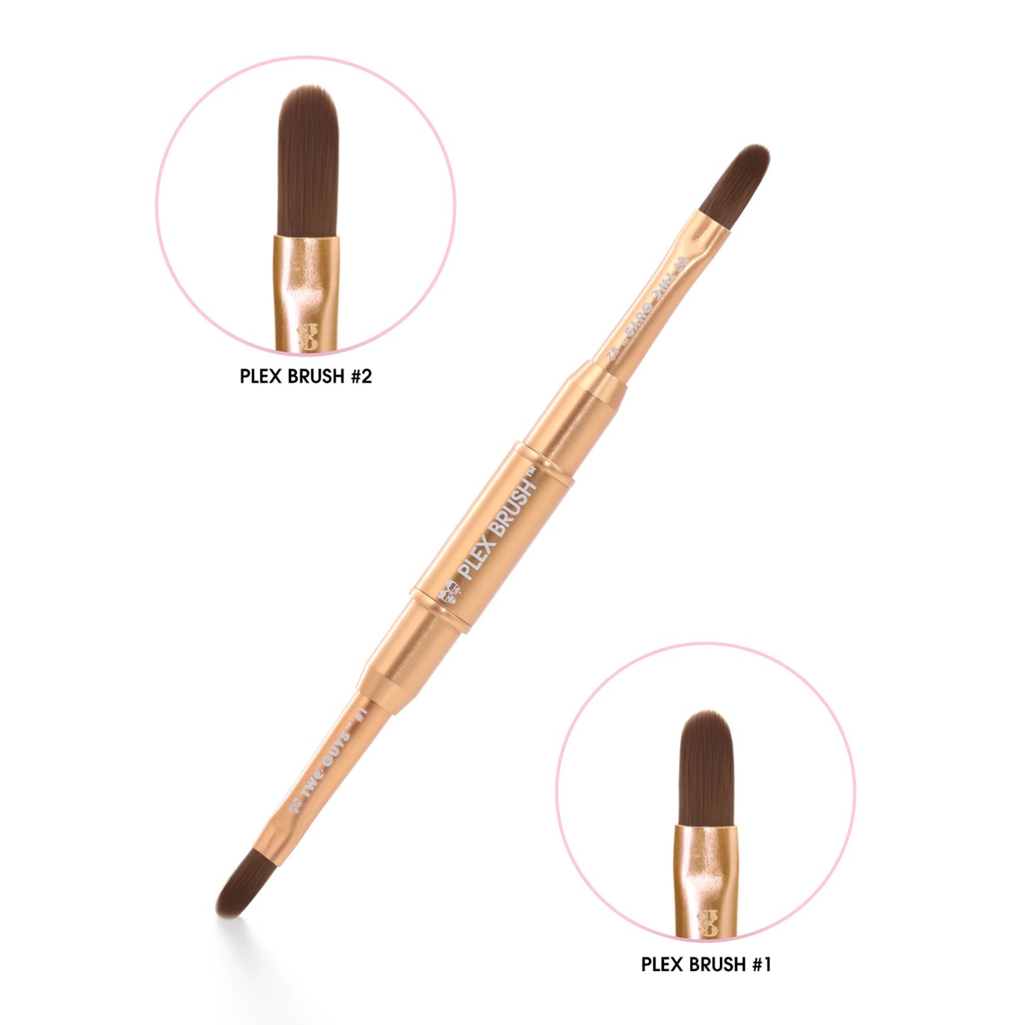 2Guys Plex Gel Brush #2 - Kolinsky