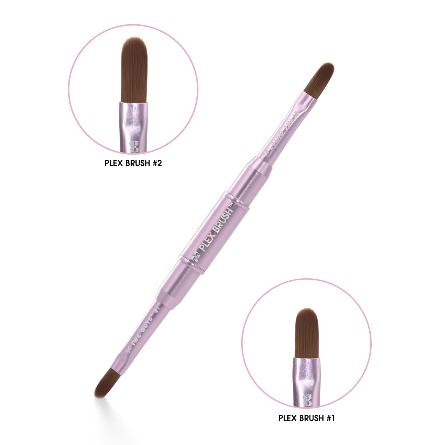 2Guys Plex Gel Brush #2 - Kolinsky