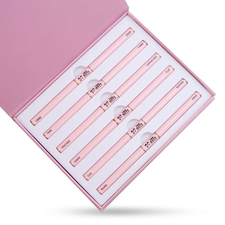2Guys Supreme Nail Art Brush Set (6 Styles - 12 Ways To Use)
