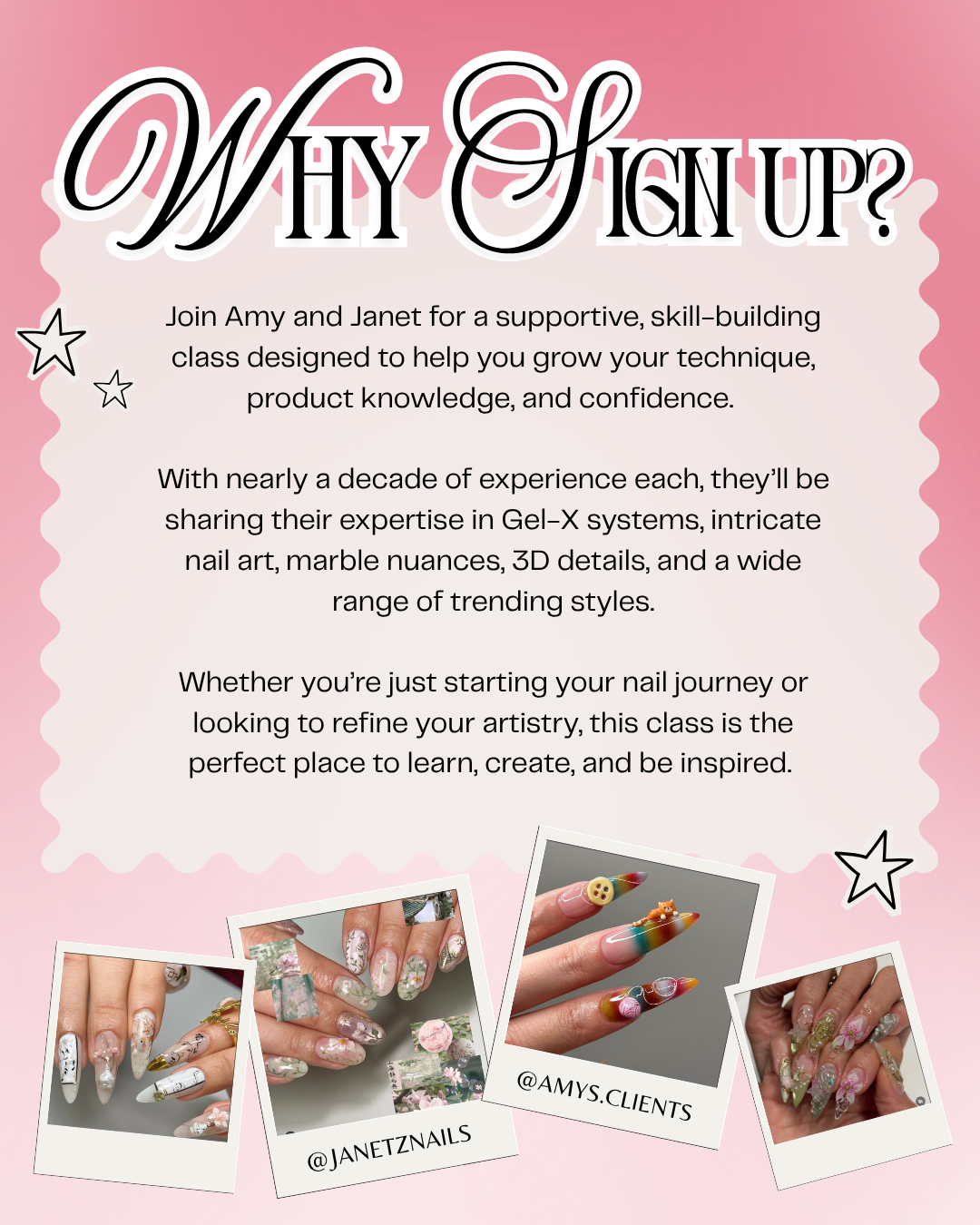 Gel-X & Art Masterclass 2-Day Course with @amys.clients & @janetznails | June 28–29, 2026
