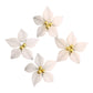 CNBS Nail Charms - 3D Handmade Acrylic White Flower Varied Style 4Pcs