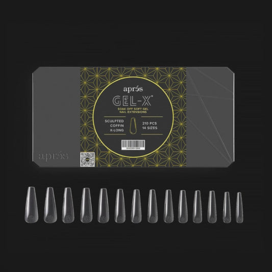 Apres Gel-X Mini Tips Box 2.0 - Sculpted Coffin Extra Long (210Pcs)