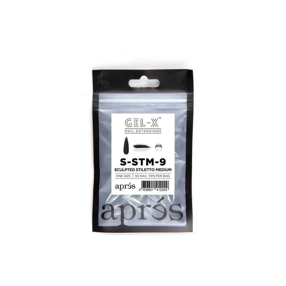 Apres Gel-X Refill Tips - Sculpted Stiletto Medium (50Pcs)