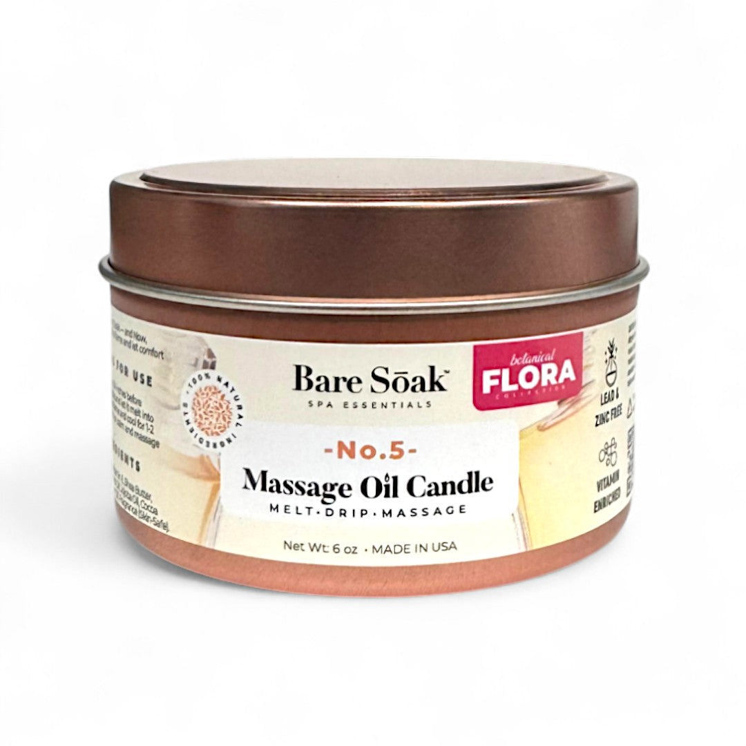 Bare Soak Massage Oil Candle 6oz