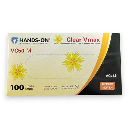 Hands-On Clear Vinyl Powder Free Gloves (Box Of 100)