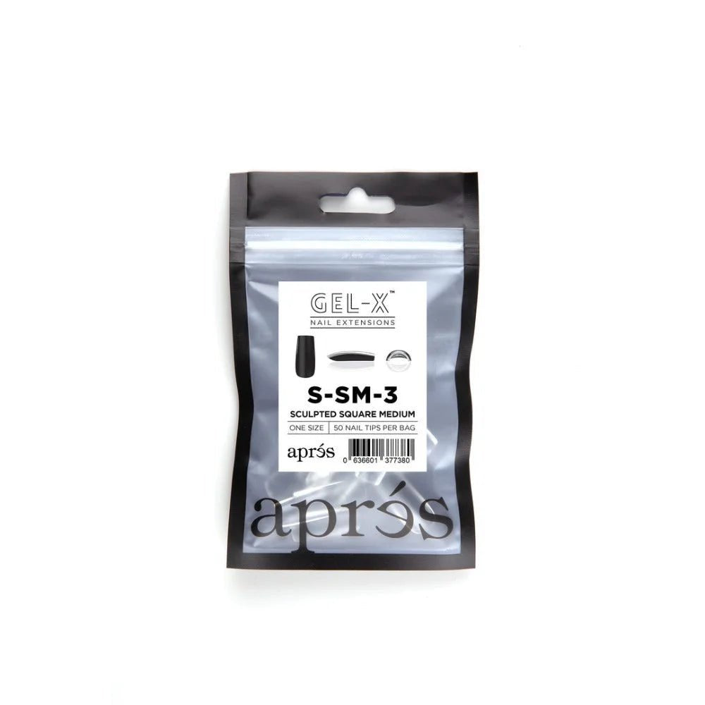 apres Gel-X Refill Tips - Sculpted Square Medium (50pcs)
