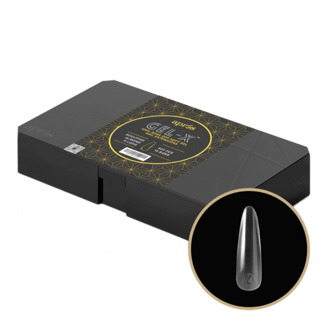 Apres Gel-X Tips Box 2.0 - Sculpted Almond Extra Long (420Pcs)