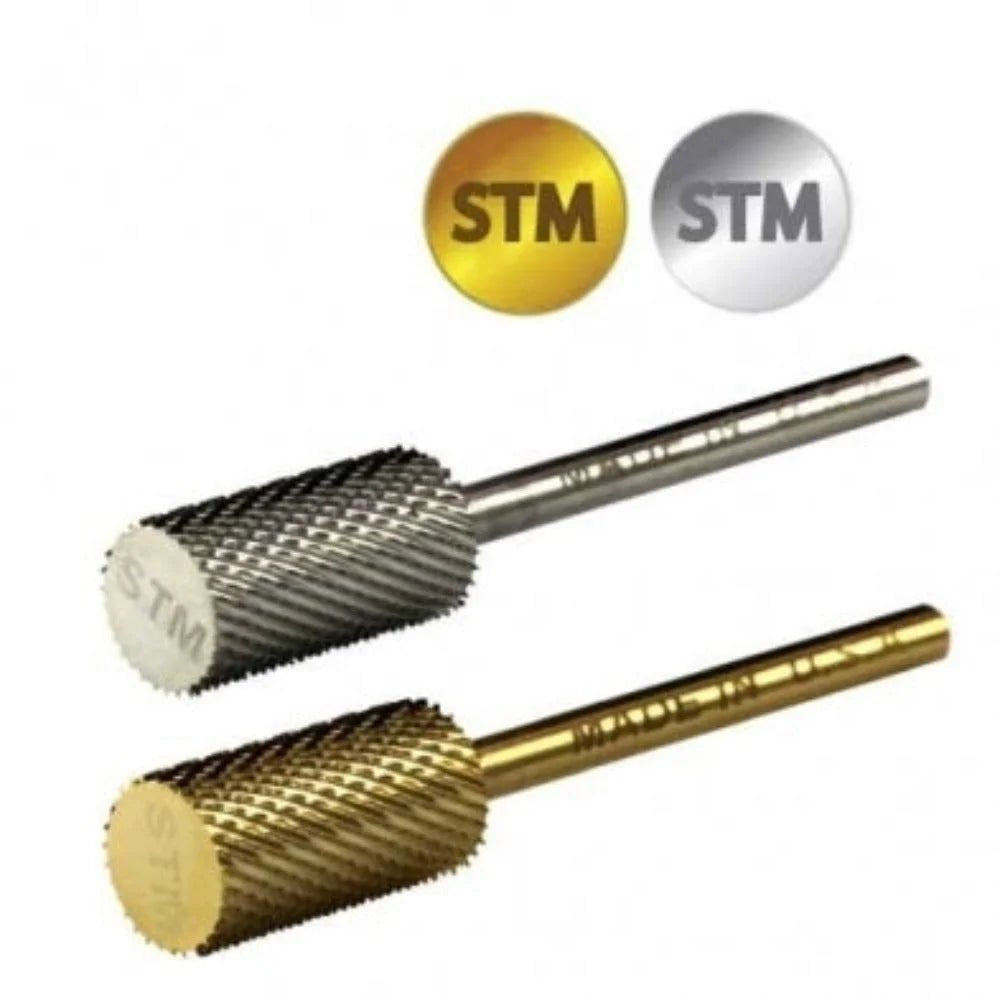 Startool Nail Drill Bits - Small Barrel Carbide STM Medium Grit 3/32 Silver
