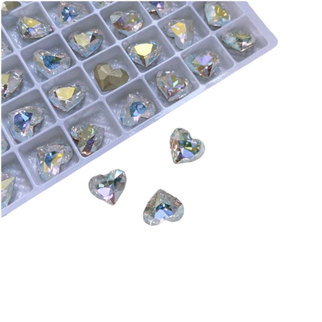 CNBS Rhinestones - K9 Diamond Hearts 3pcs