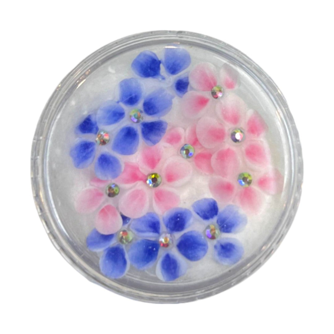 CNBS Nail Charms - 3D Handmade Acrylic Flowers 4pcs
