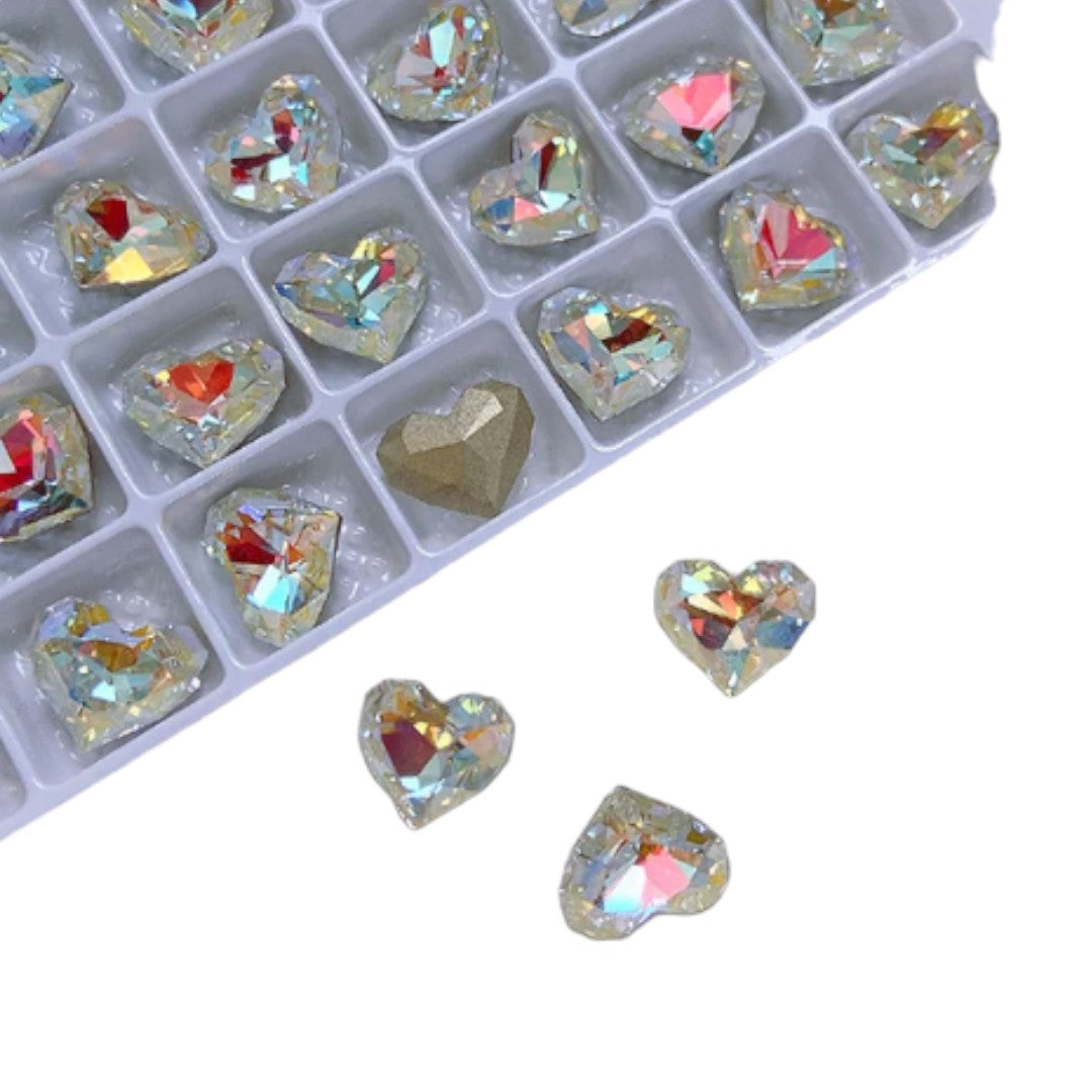 CNBS Rhinestones - K9 Diamond Hearts 3pcs