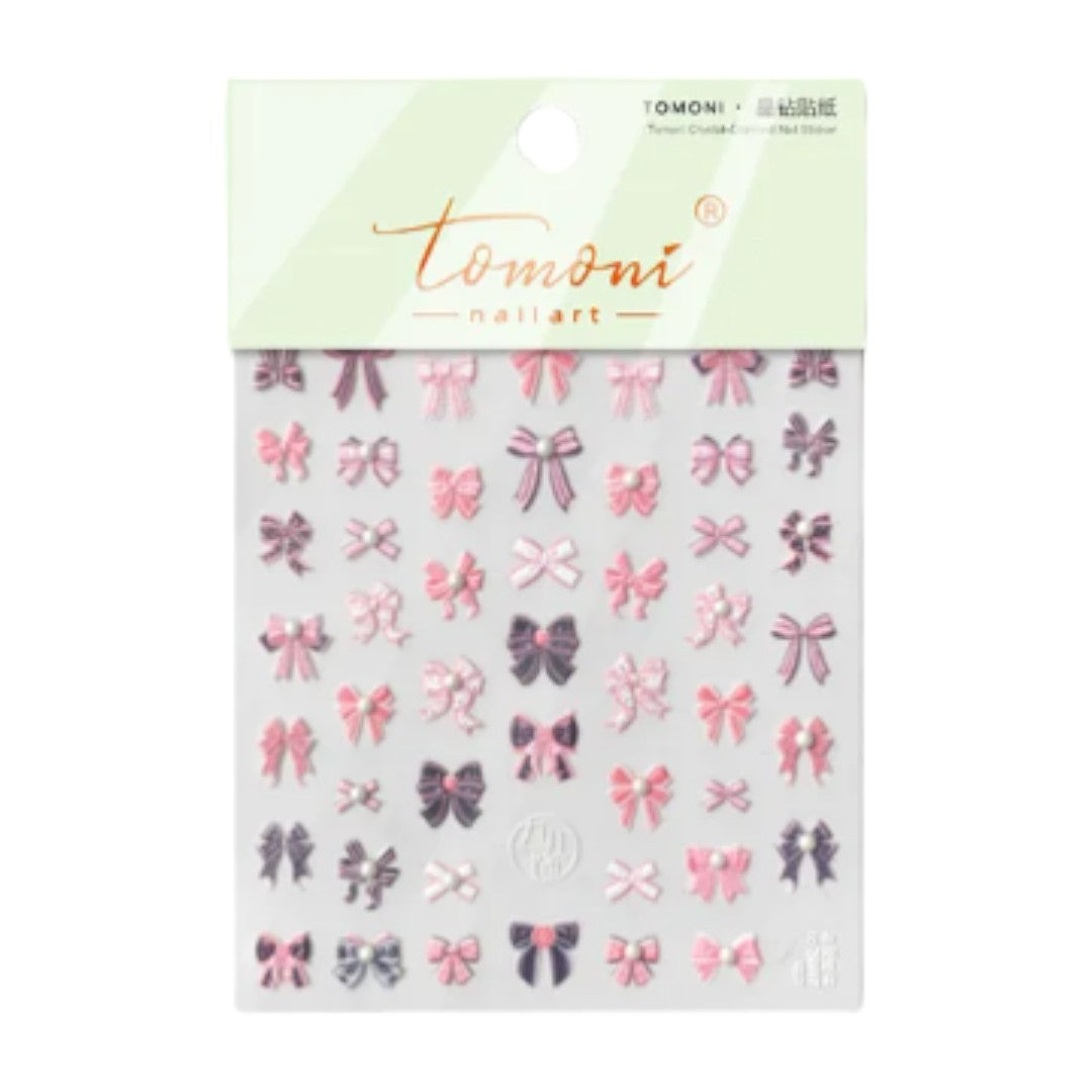 CNBS Nail Stickers, Decals for Nails Assorted Bows