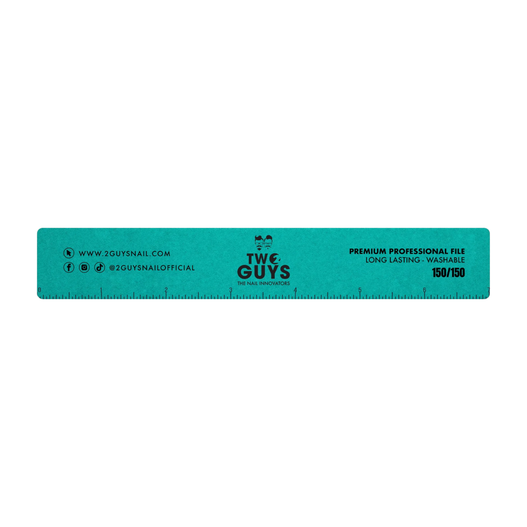 2Guys Nail Files - Premium Jumbo Square 150/150 Grit (Pack Of 25)