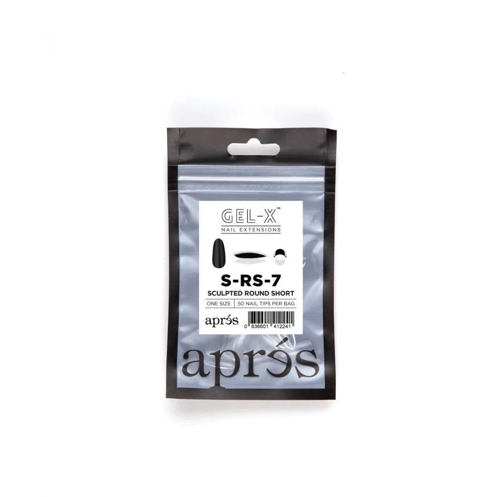 Apres Gel-X Refill Tips - Sculpted Round Short (50Pcs)