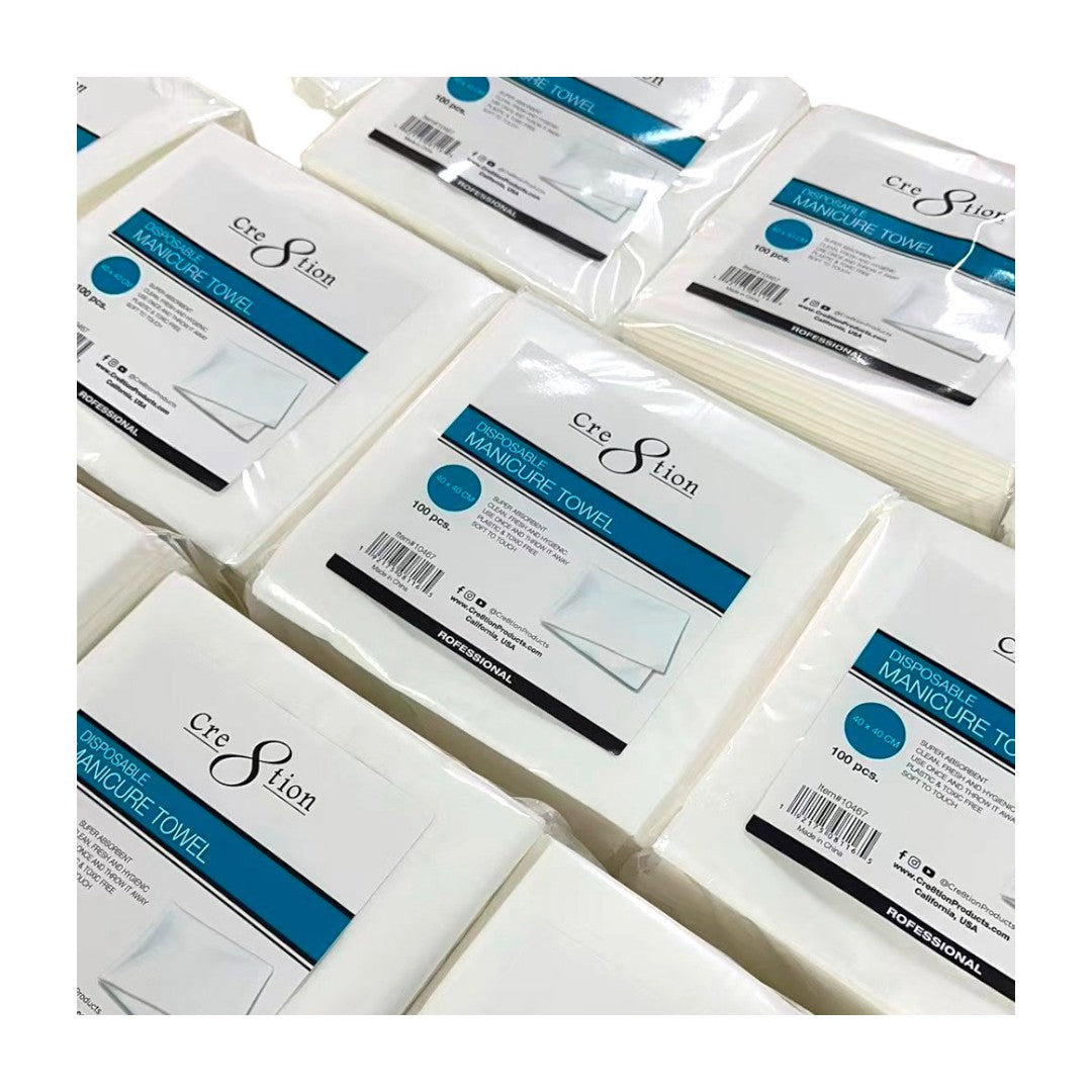 Cre8tion Disposable Manicure Towel (Pack Of 100)