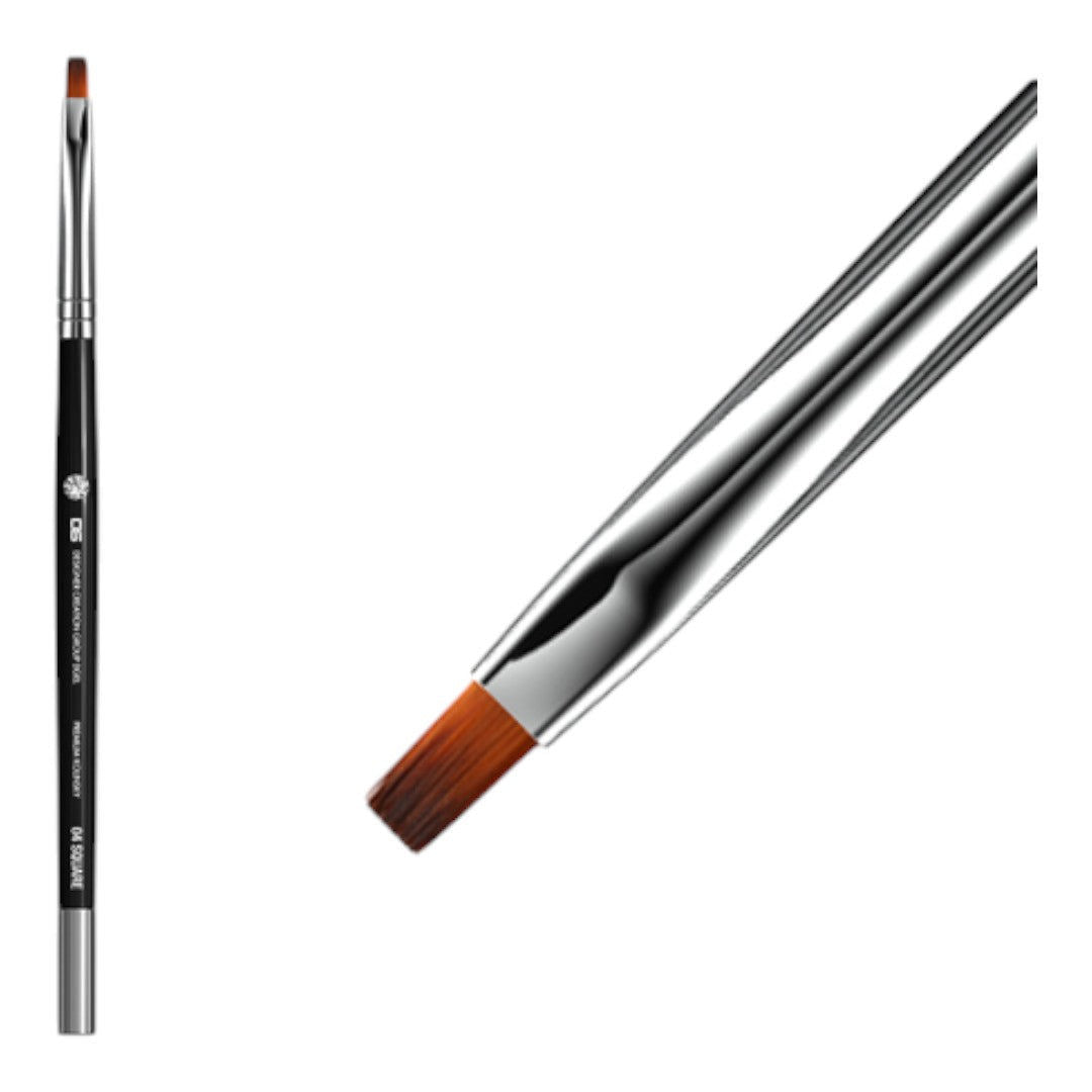 DGEL Artist Gel Brush - Square #04