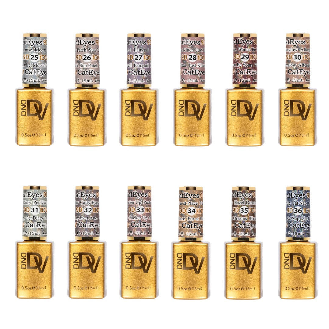 DND Diva 9D Cat Eye Gel Polish #25-36 Daydream Collection