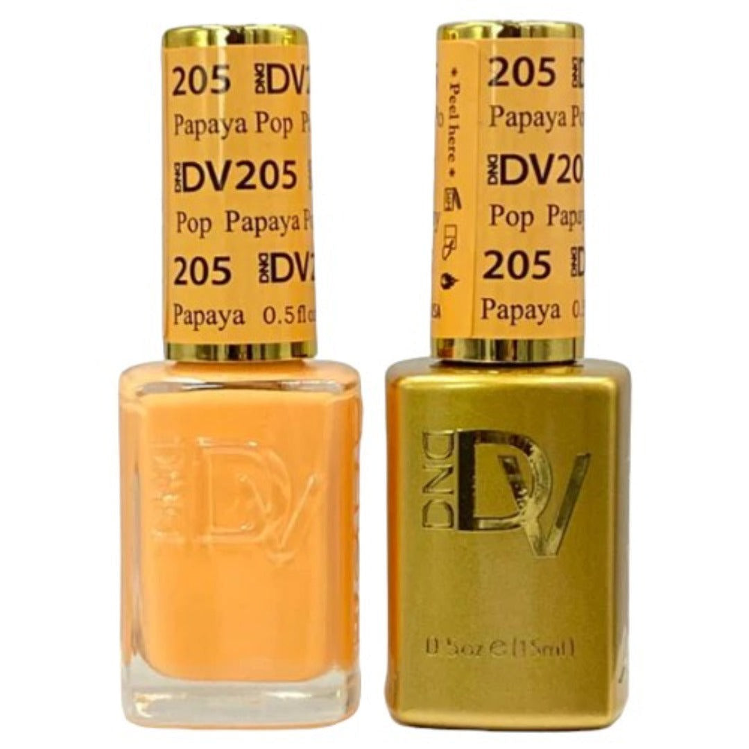 DND Diva Gel & Lacquer Duo - Papaya Pop #205