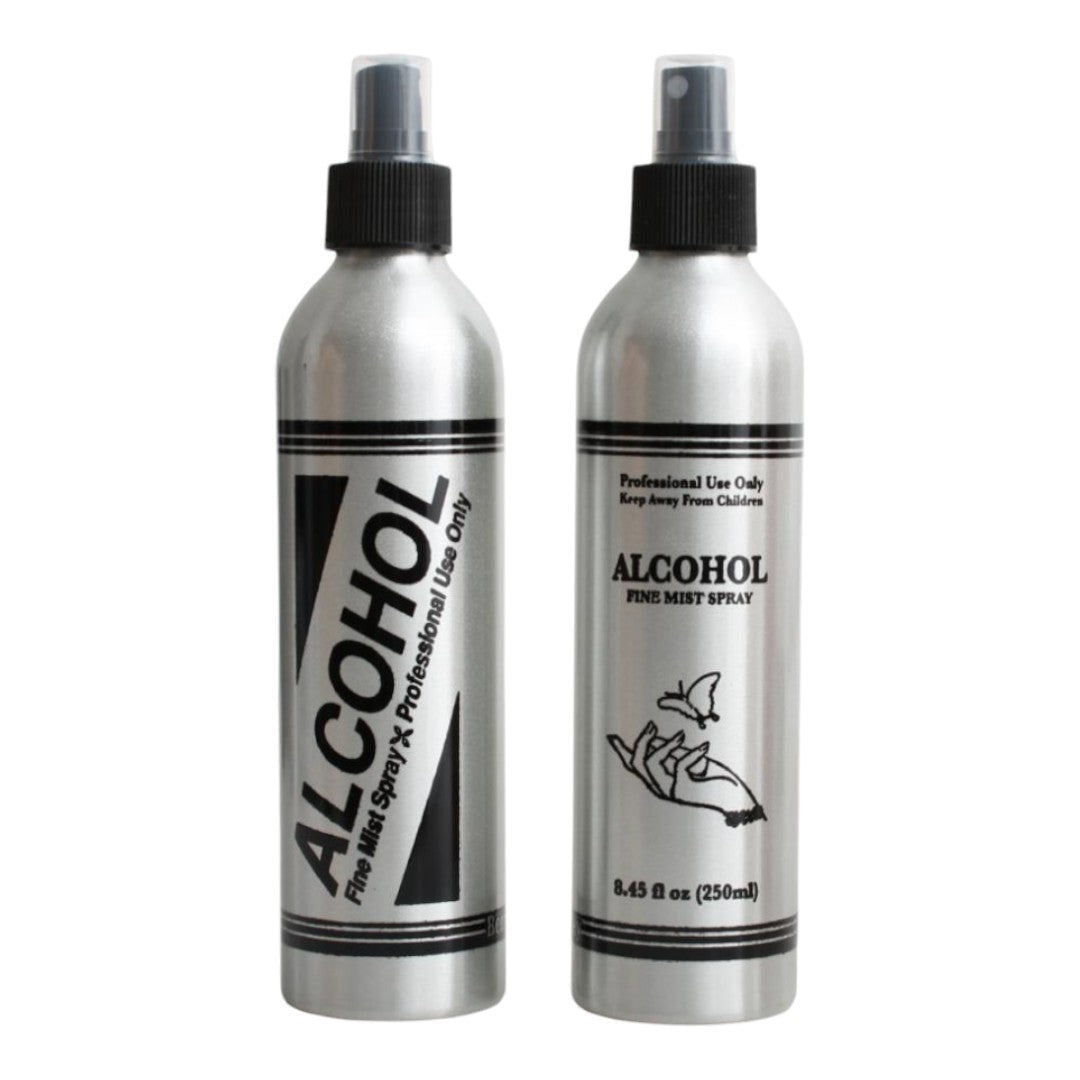 Berkeley Empty Alcohol Aluminum Bottle W/ Mist Sprayer #BT552SV