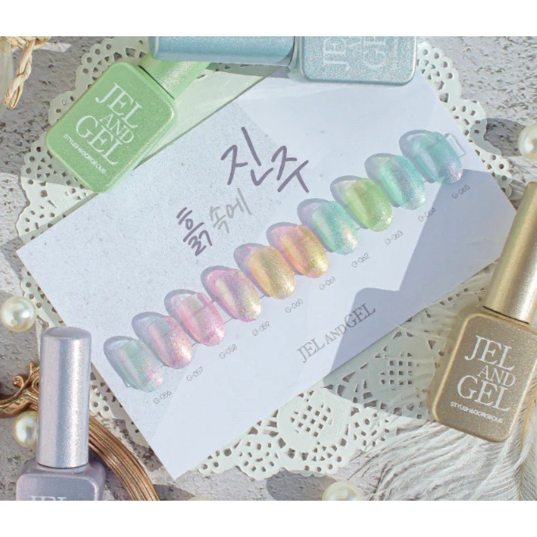 Jel and Gel Glitter Gel Polish - A Pearl In The Soil 1 Collection #G56-65 (10pcs)