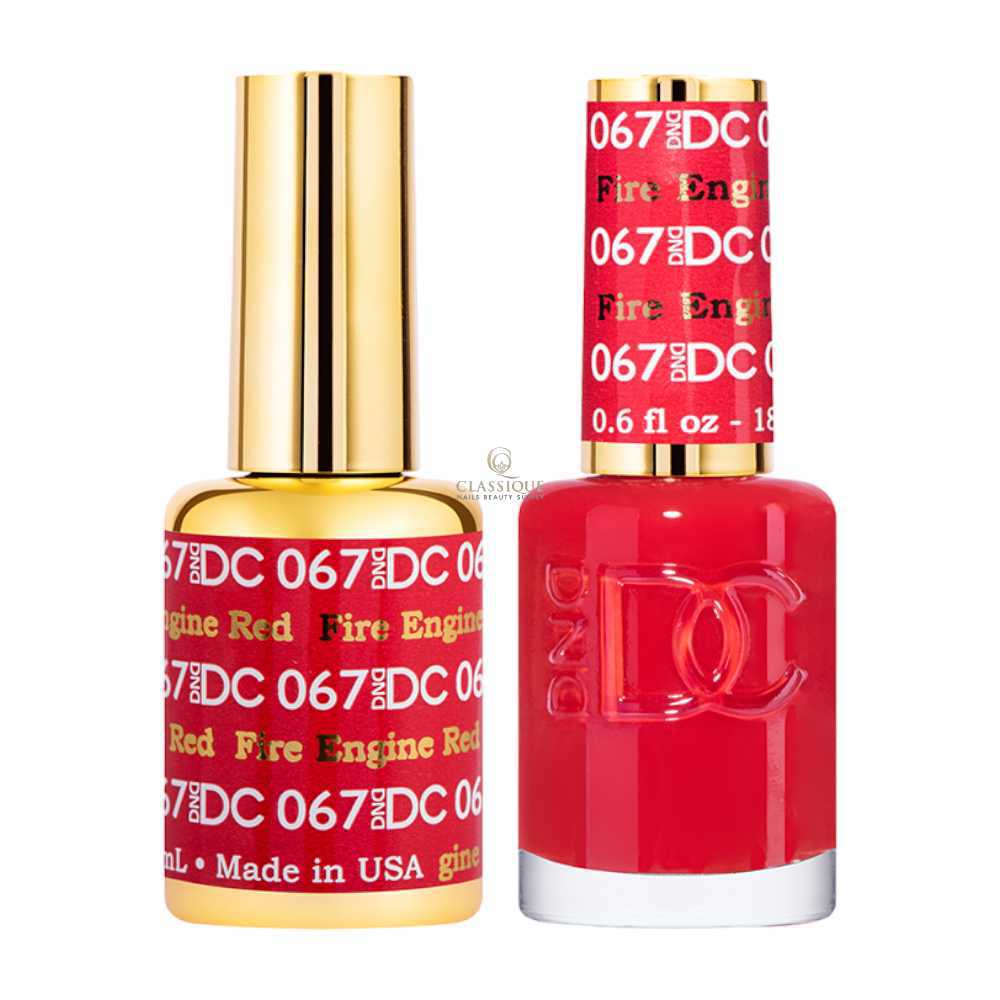 DND DC Gel & Lacquer Duo - Fire Engine Red #067