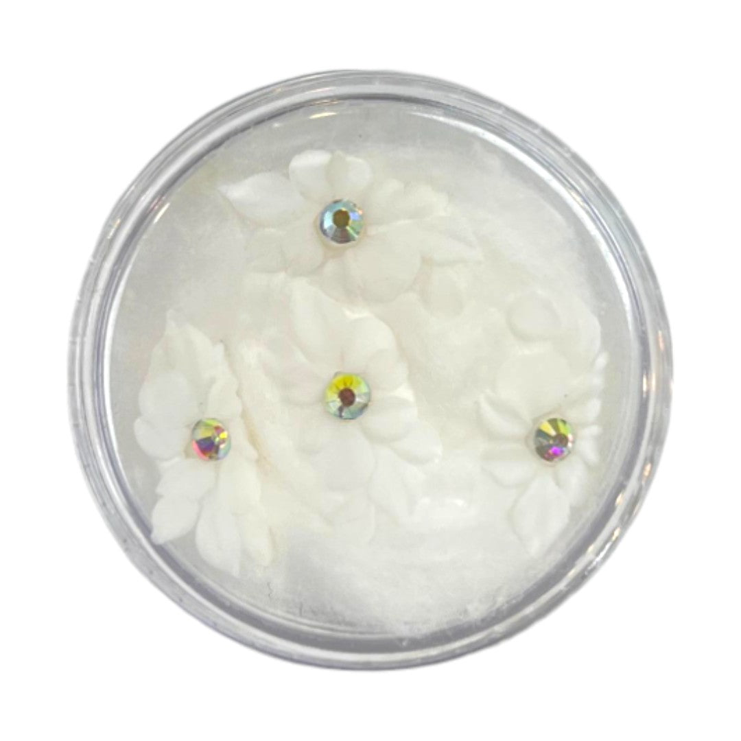 CNBS Nail Charms - 3D Handmade Acrylic Flowers 4pcs