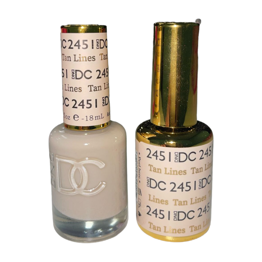 DND DC Sheer Gel & Lacquer Duo - Tan Lines #2451